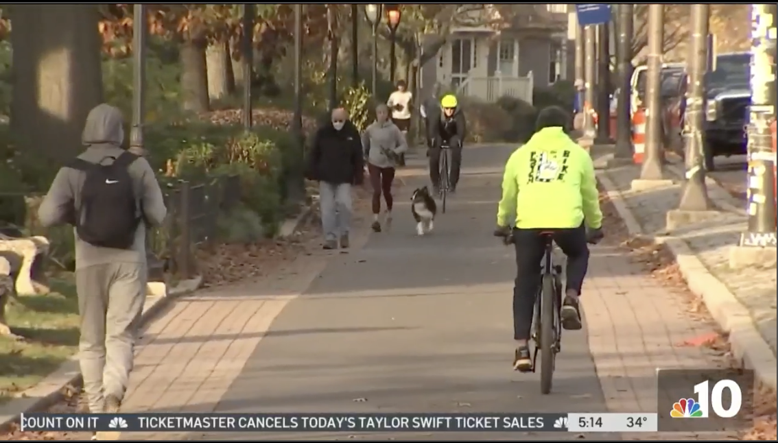 Featured image for “Dr. Greene & Psychs on Bikes team on NBC10”